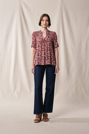SHERY Top in Lilac Celosia