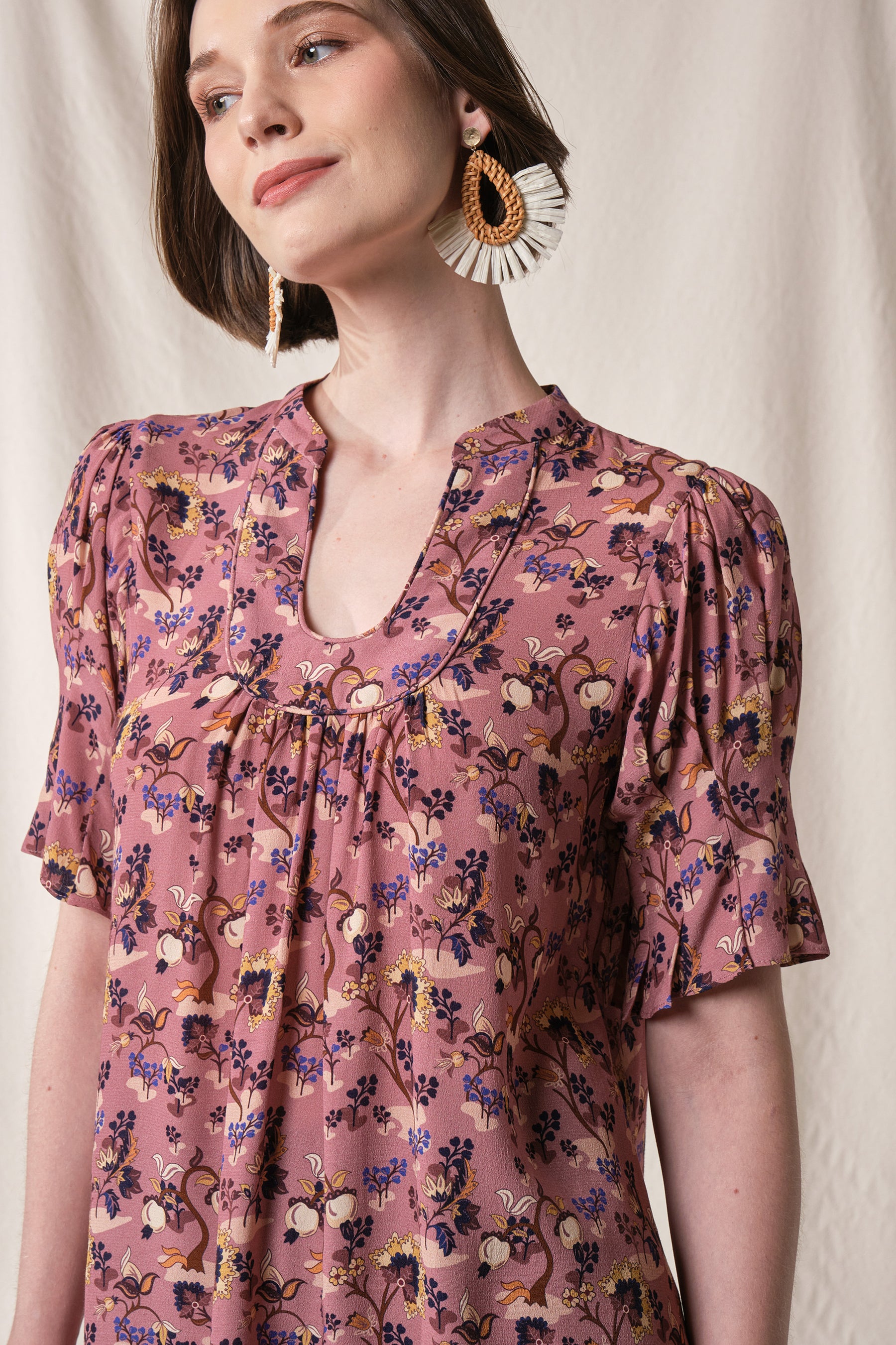 SHERY Top in Lilac Celosia