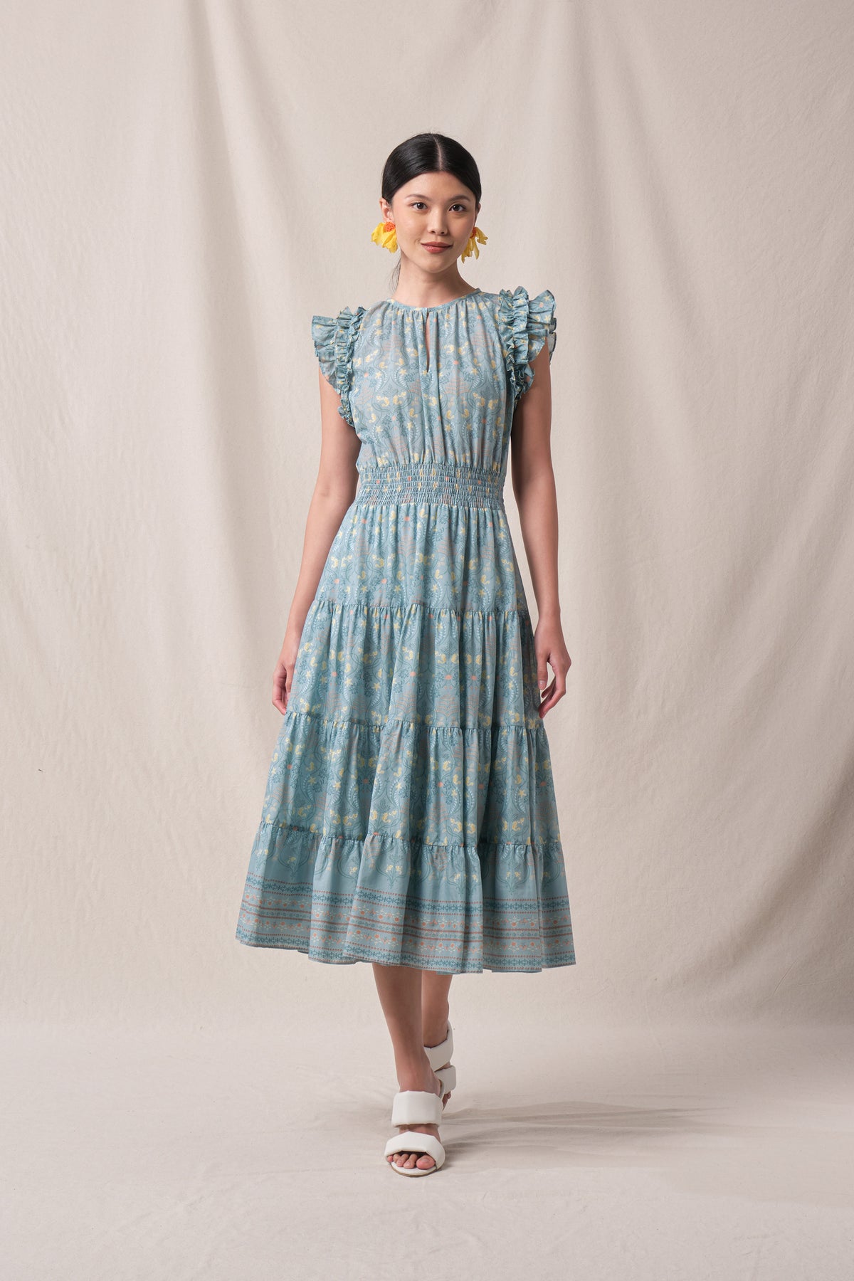 SONIA Dress in Blue Segara