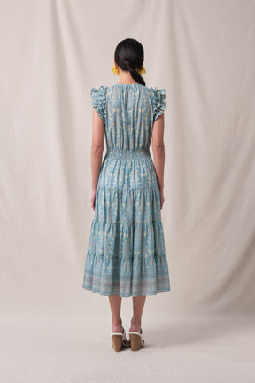 SONIA Dress in Blue Segara