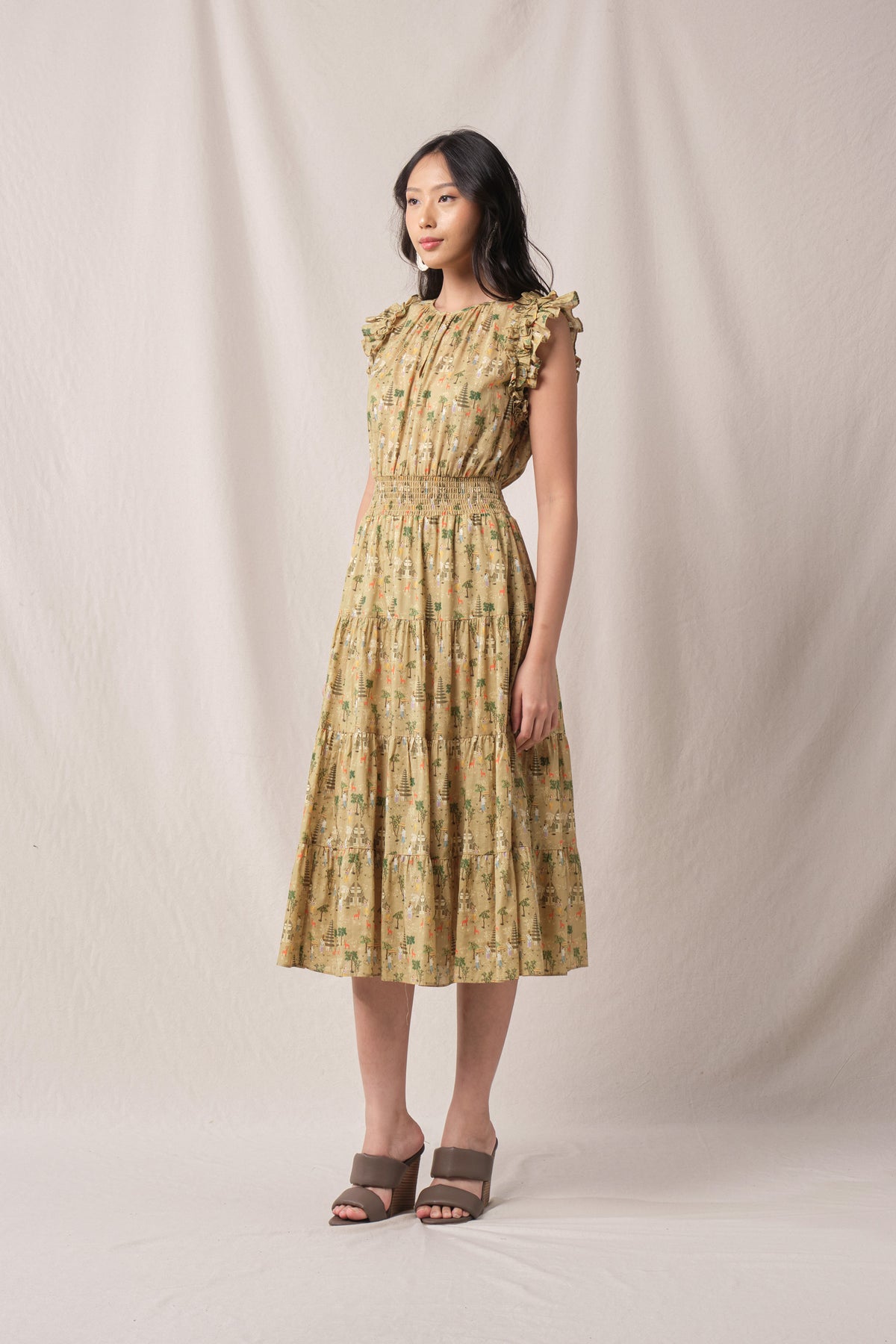 SONIA Dress in Beige Pura