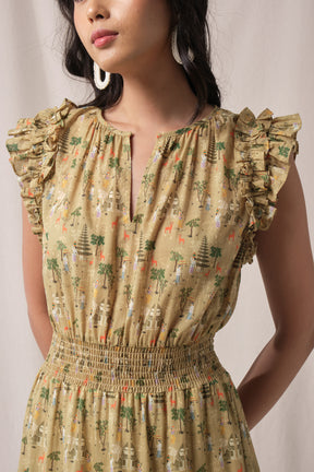 SONIA Dress in Beige Pura