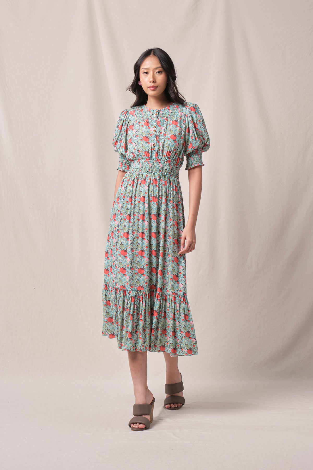 TALIA Dress in Mint Manggis