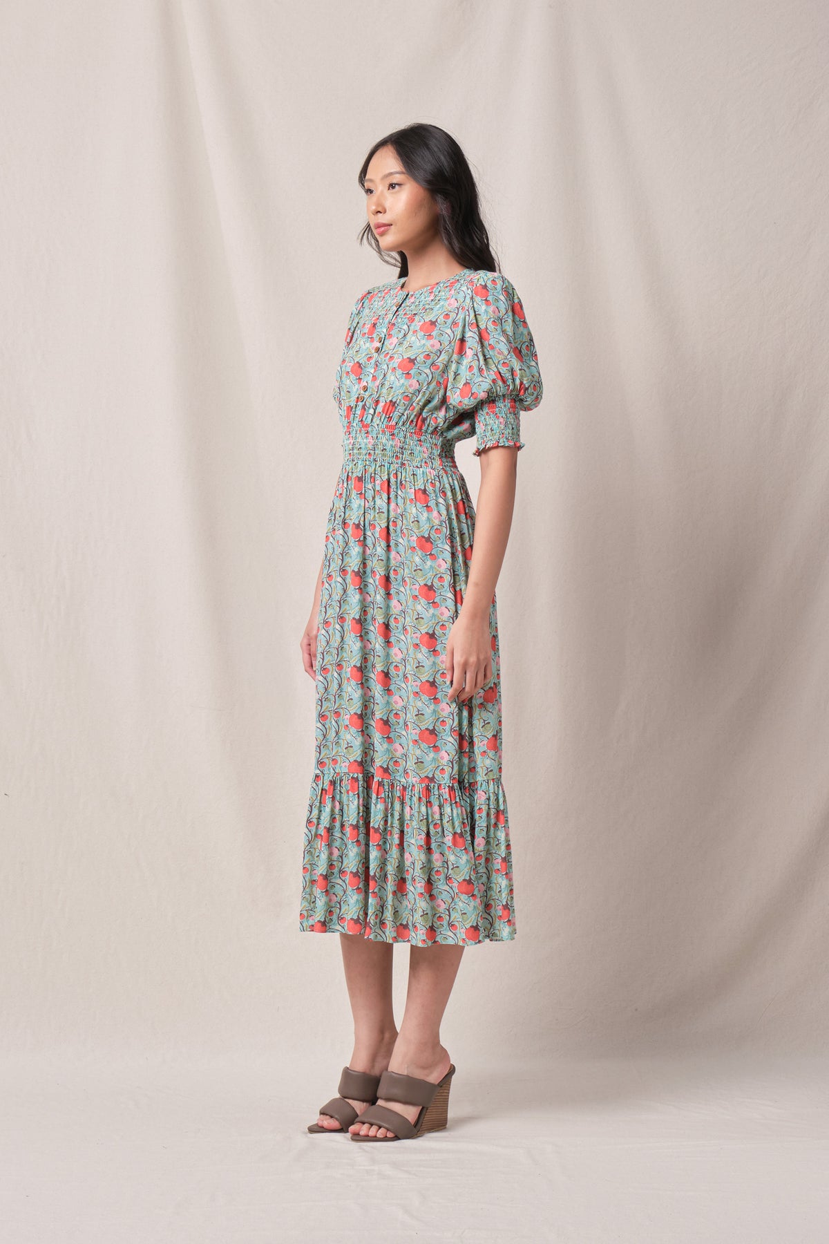 TALIA Dress in Mint Manggis