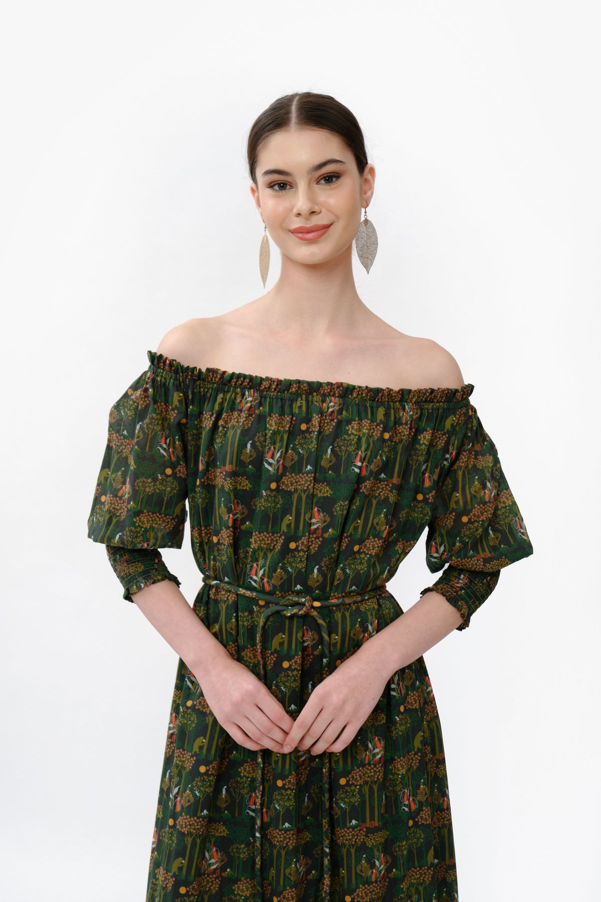 TALULA Dress in Green Forest