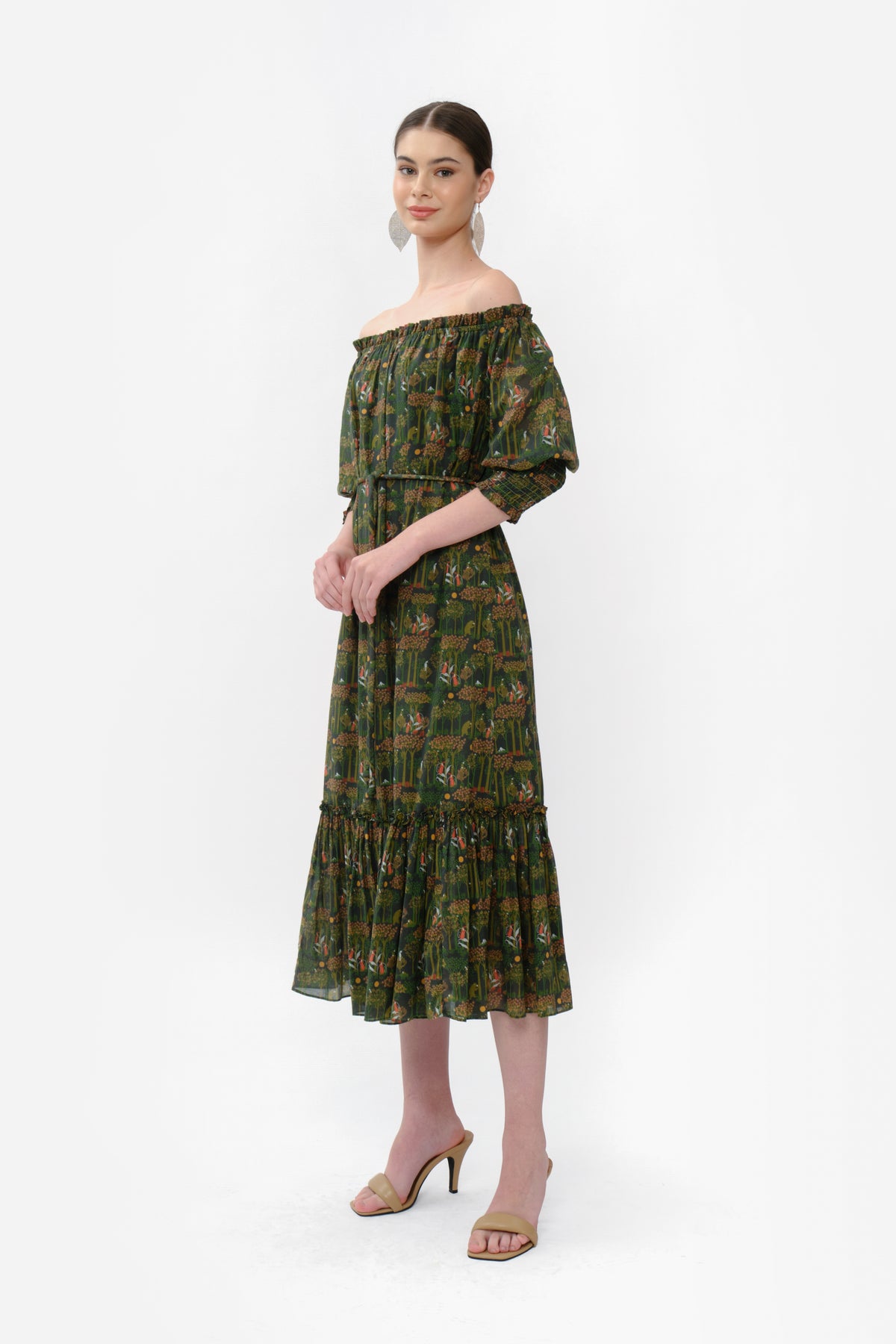 TALULA Dress in Green Forest