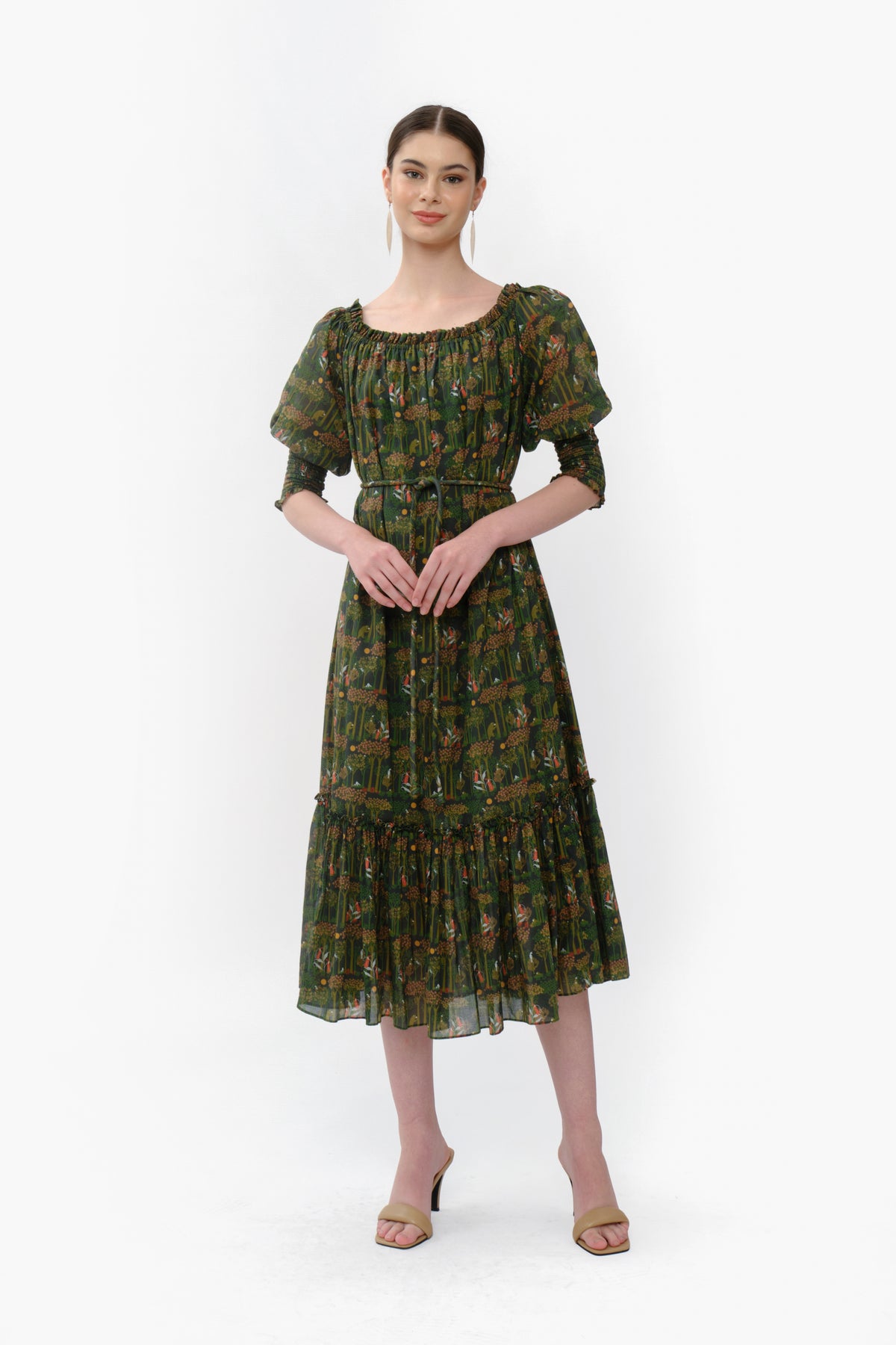 TALULA Dress in Green Forest