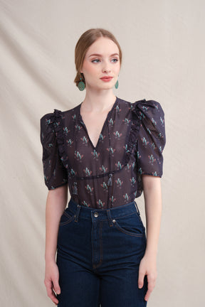 TAMI Top in Black Murai