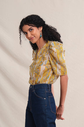 TAMI Top in Yellow Jalapa