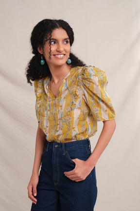 TAMI Top in Yellow Jalapa