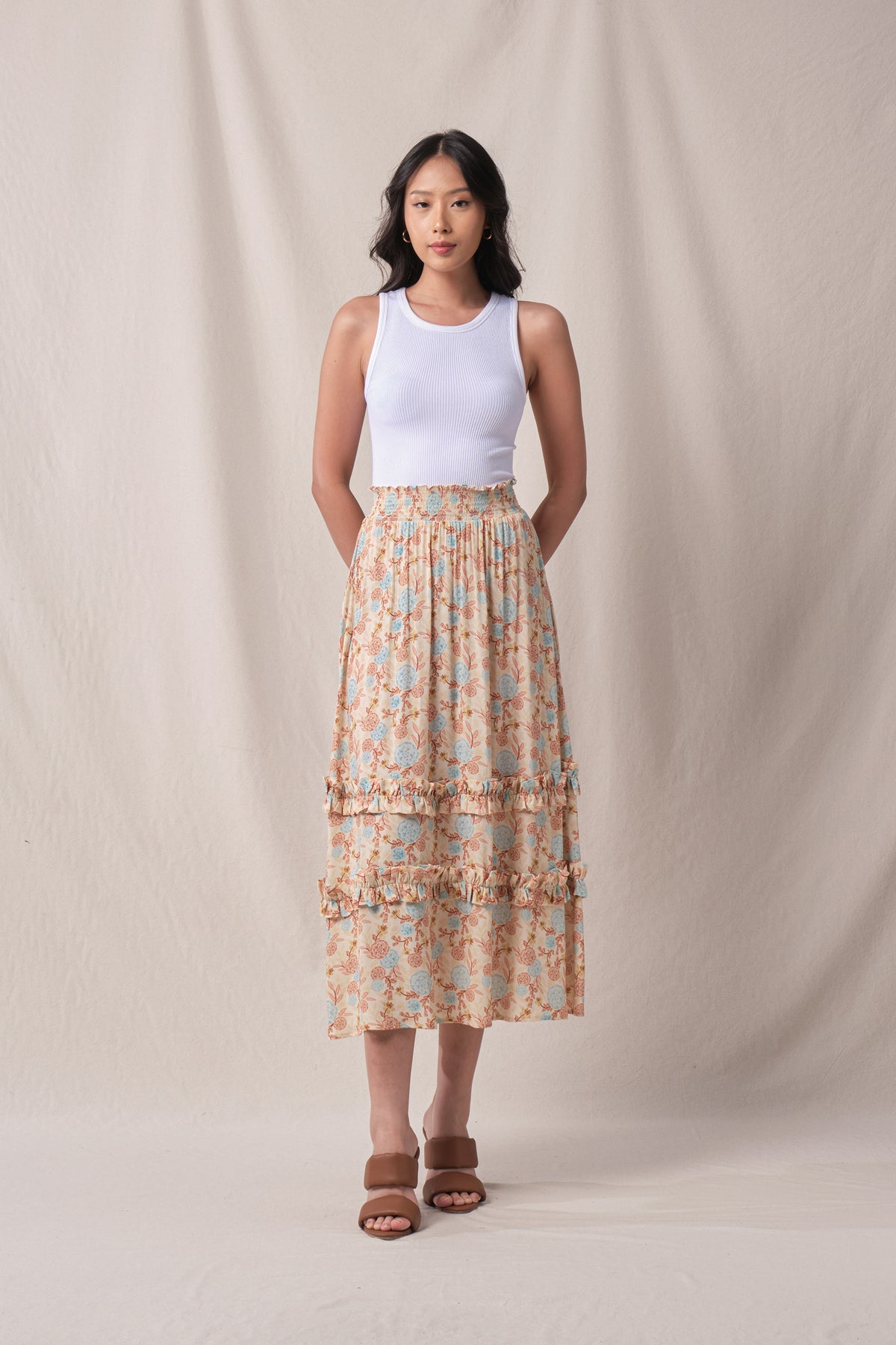 TAYLOR Skirt in Beige Marigold