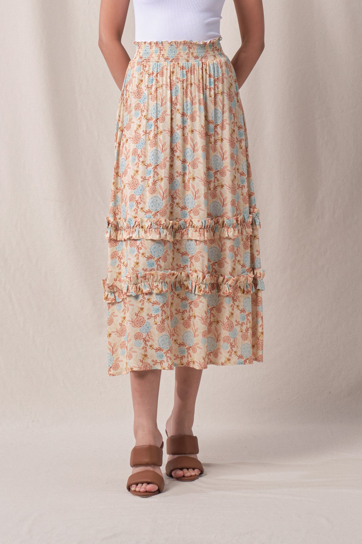 TAYLOR Skirt in Beige Marigold