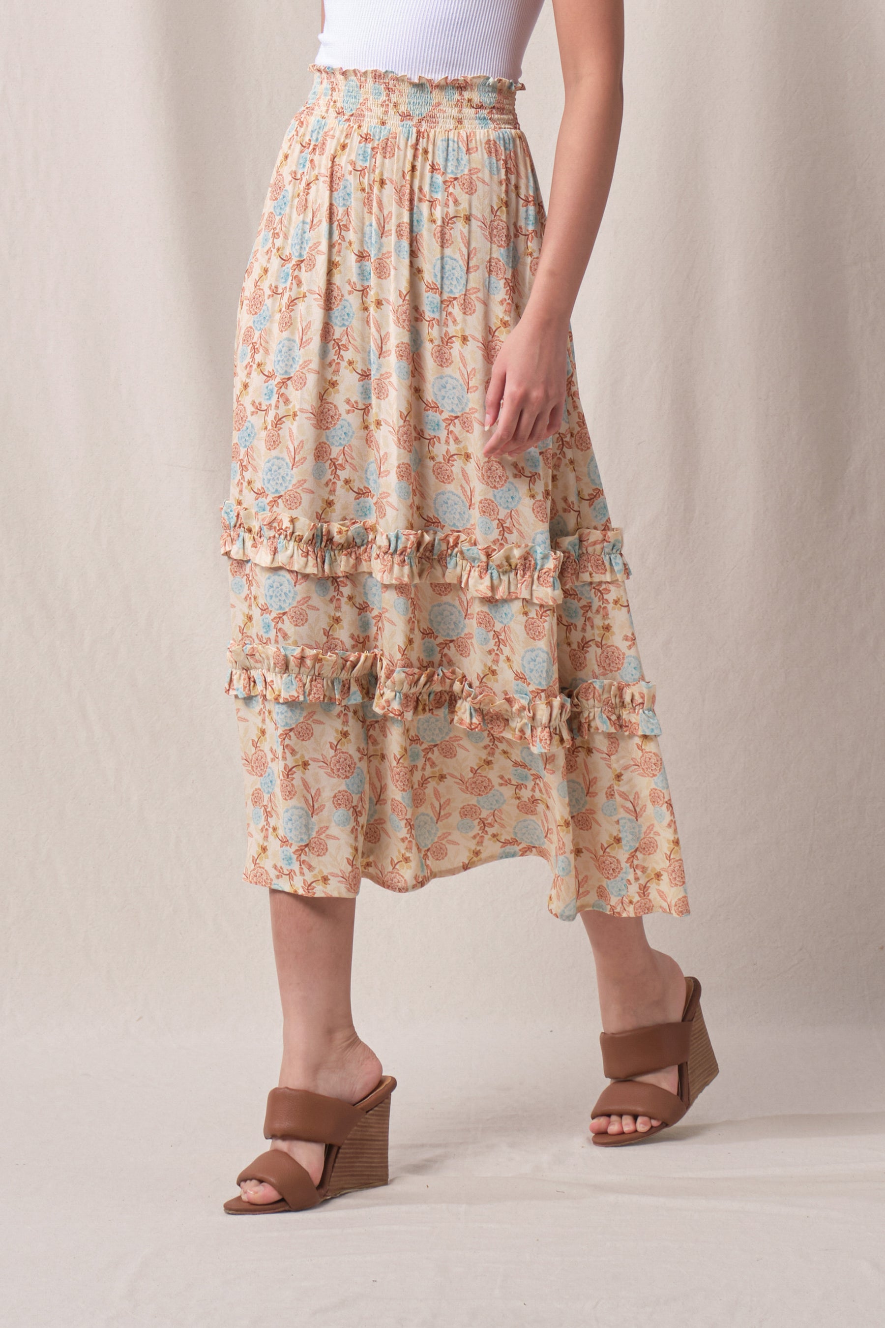 TAYLOR Skirt in Beige Marigold