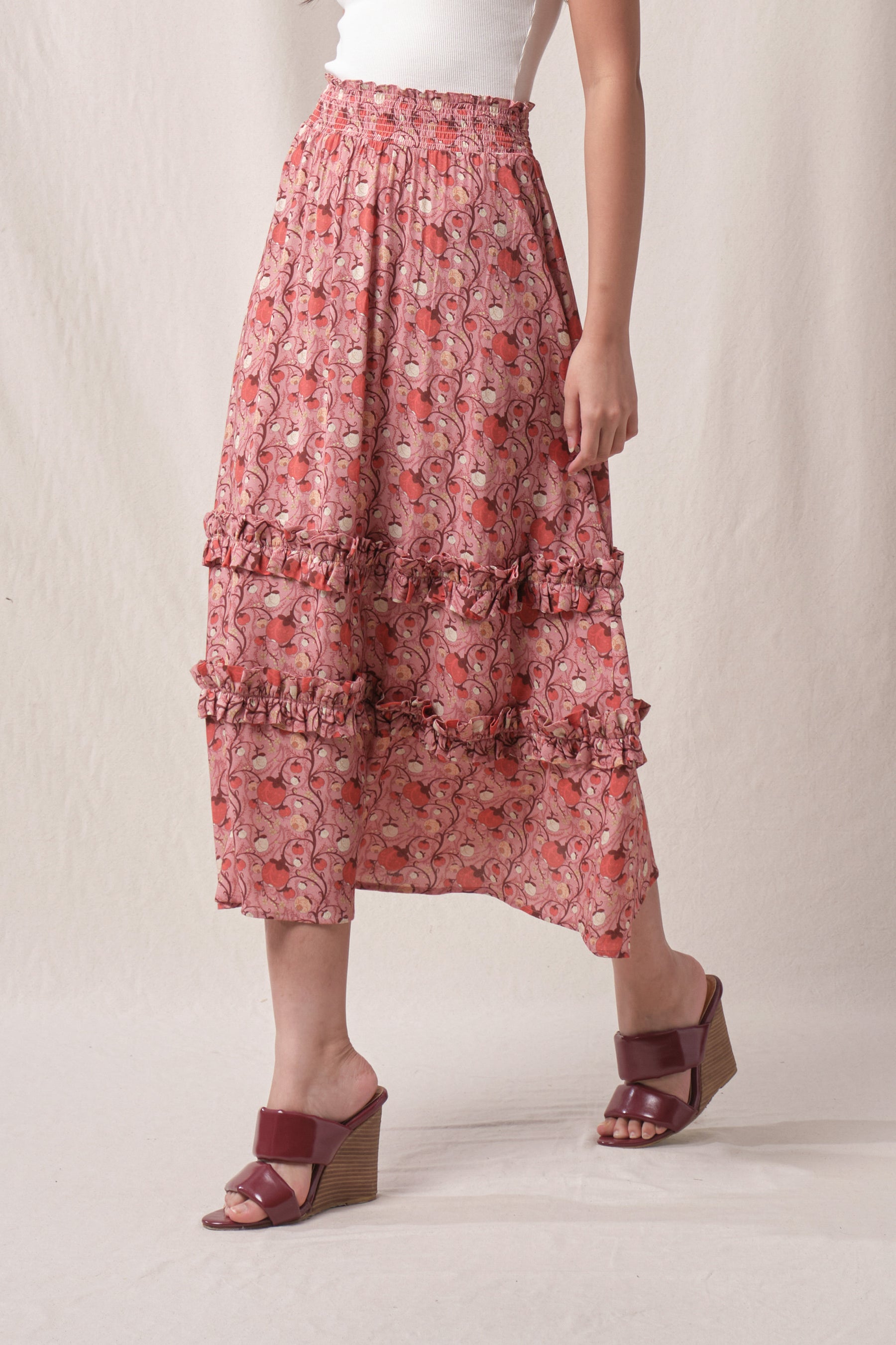 BUNDLING: Rosie Top In Manggis Pink and Taylor Skirt in Manggis Pink