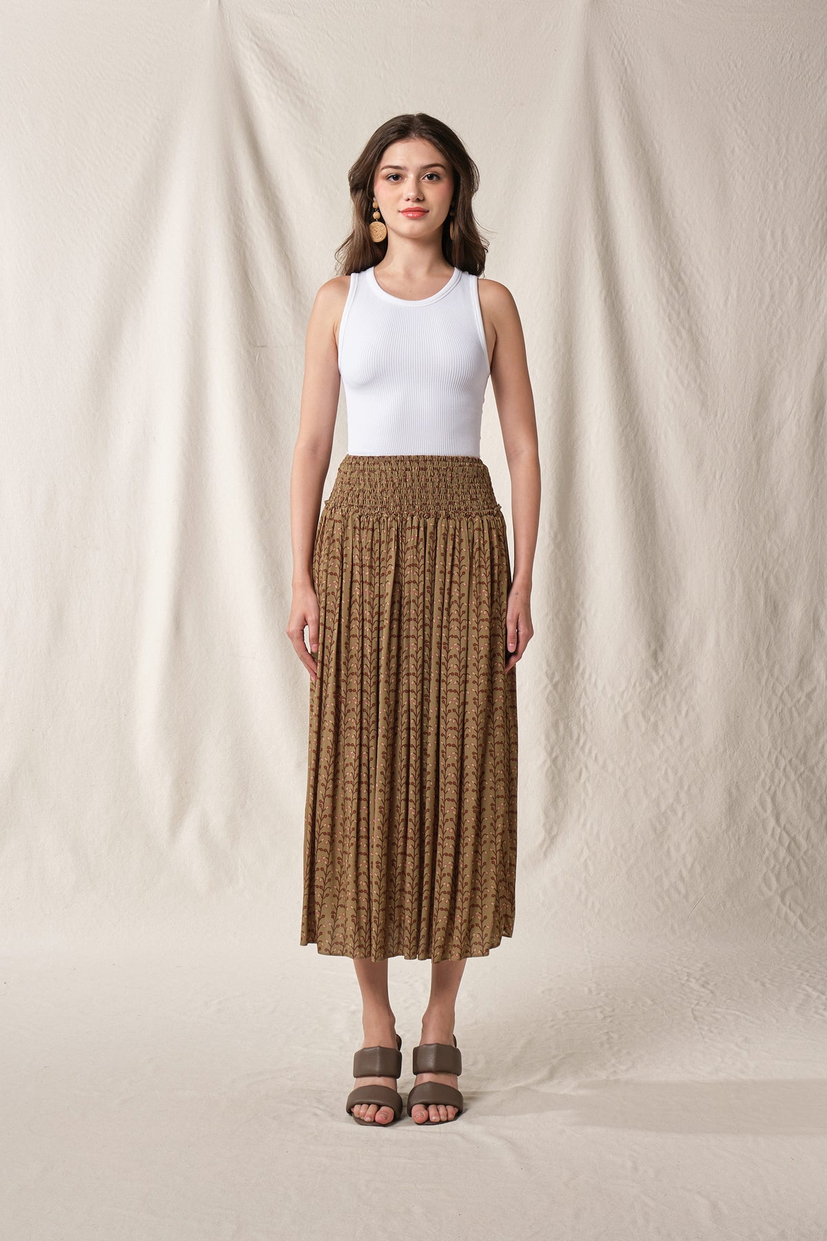 TIMMY Skirt in Khaki Tebu