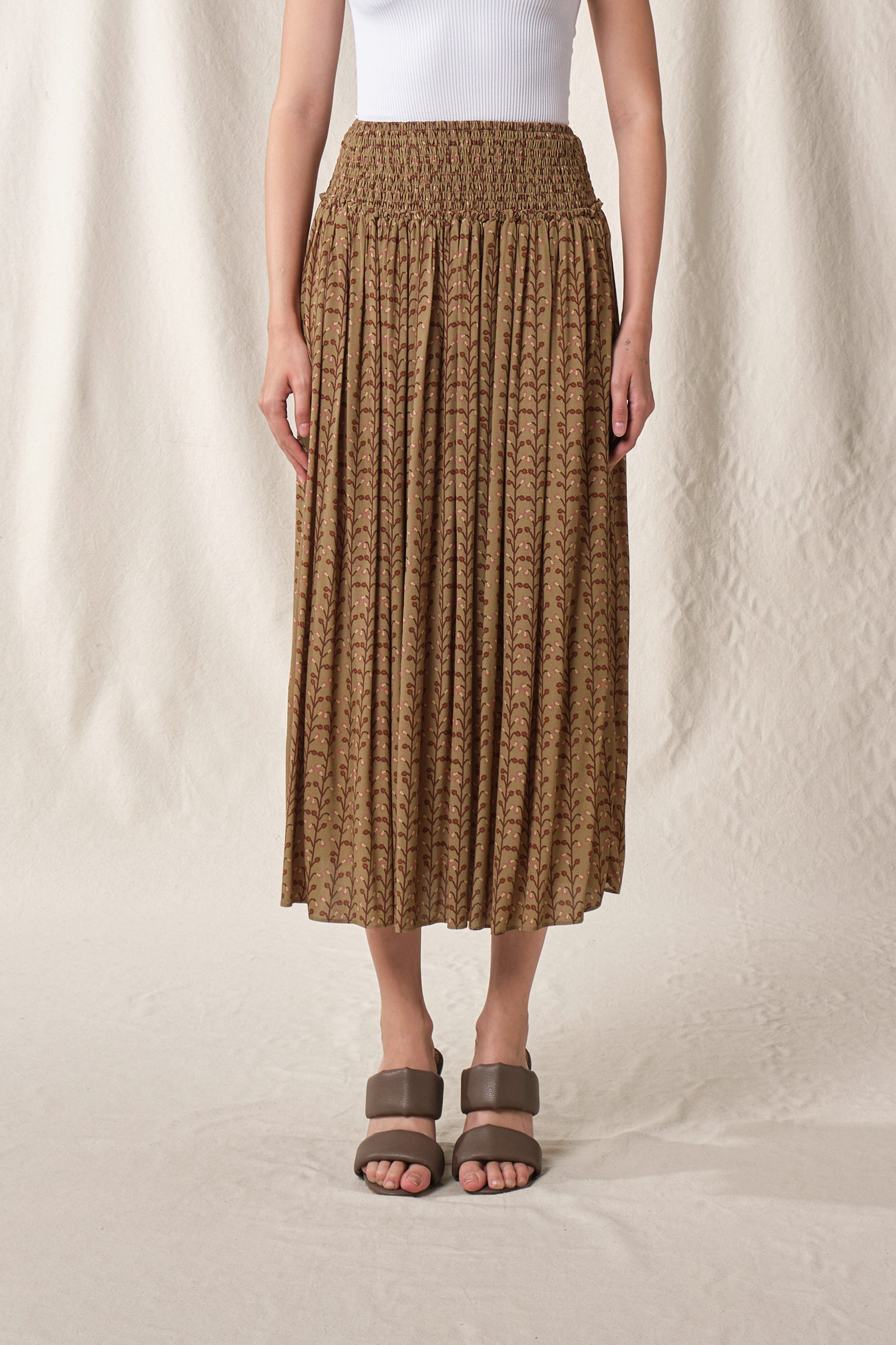 TIMMY Skirt in Khaki Tebu