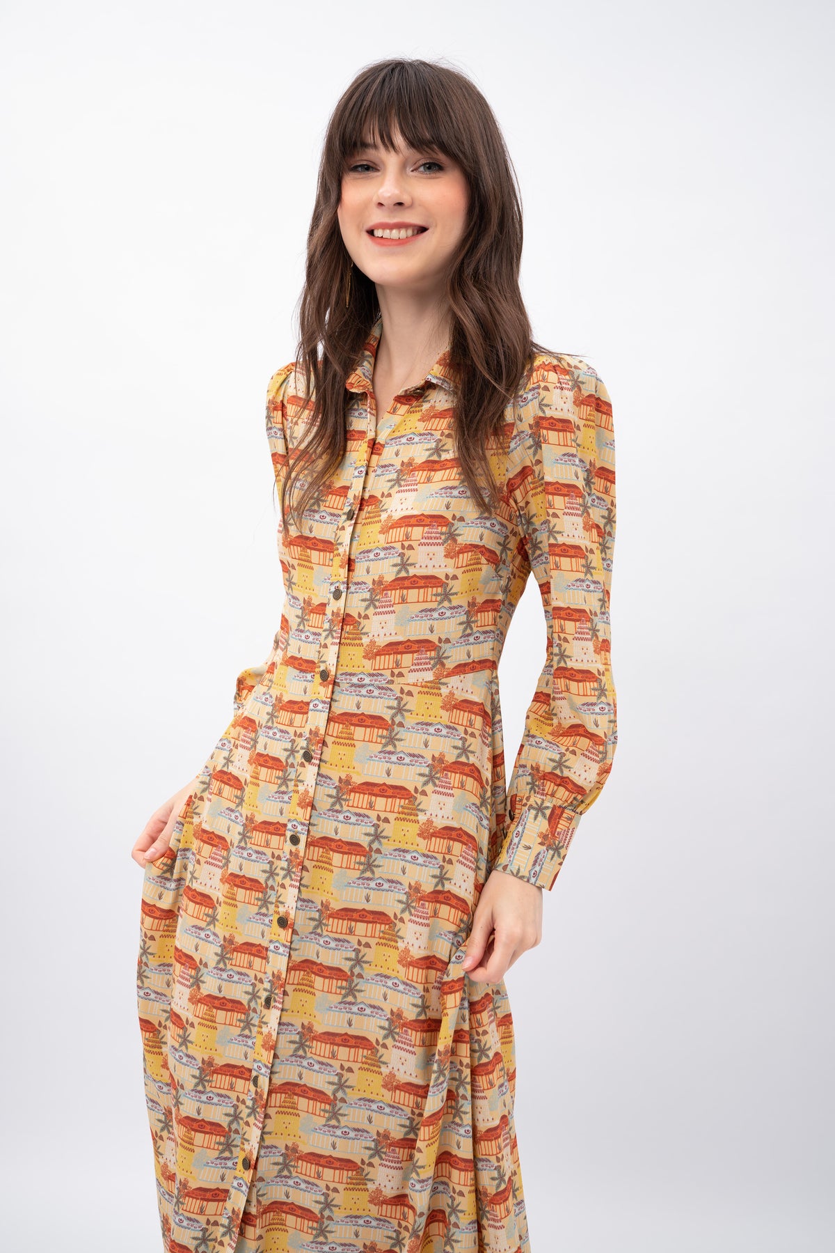 UMA Dress in Puri Gold