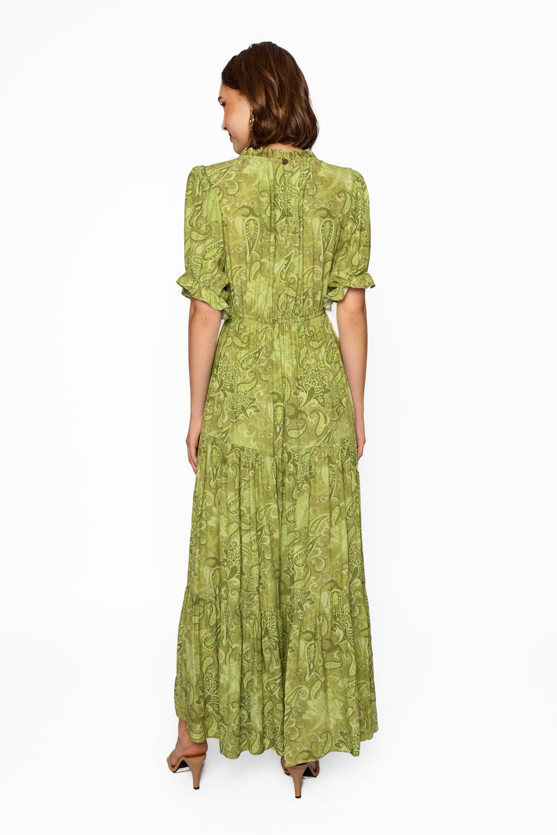 VELA Dress in Green Pakis