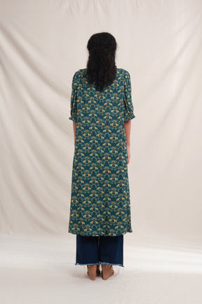 VIVIAN Outer in Teal Gajah