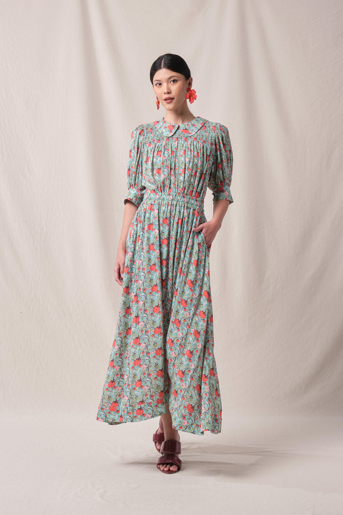 BUNDLING: Wanda Top In Mint Manggis and Mira Skirt in Mint Manggis