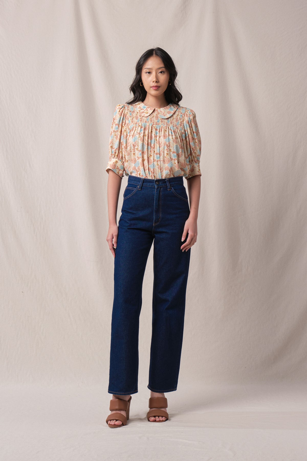 WANDA Top in Beige Marigold