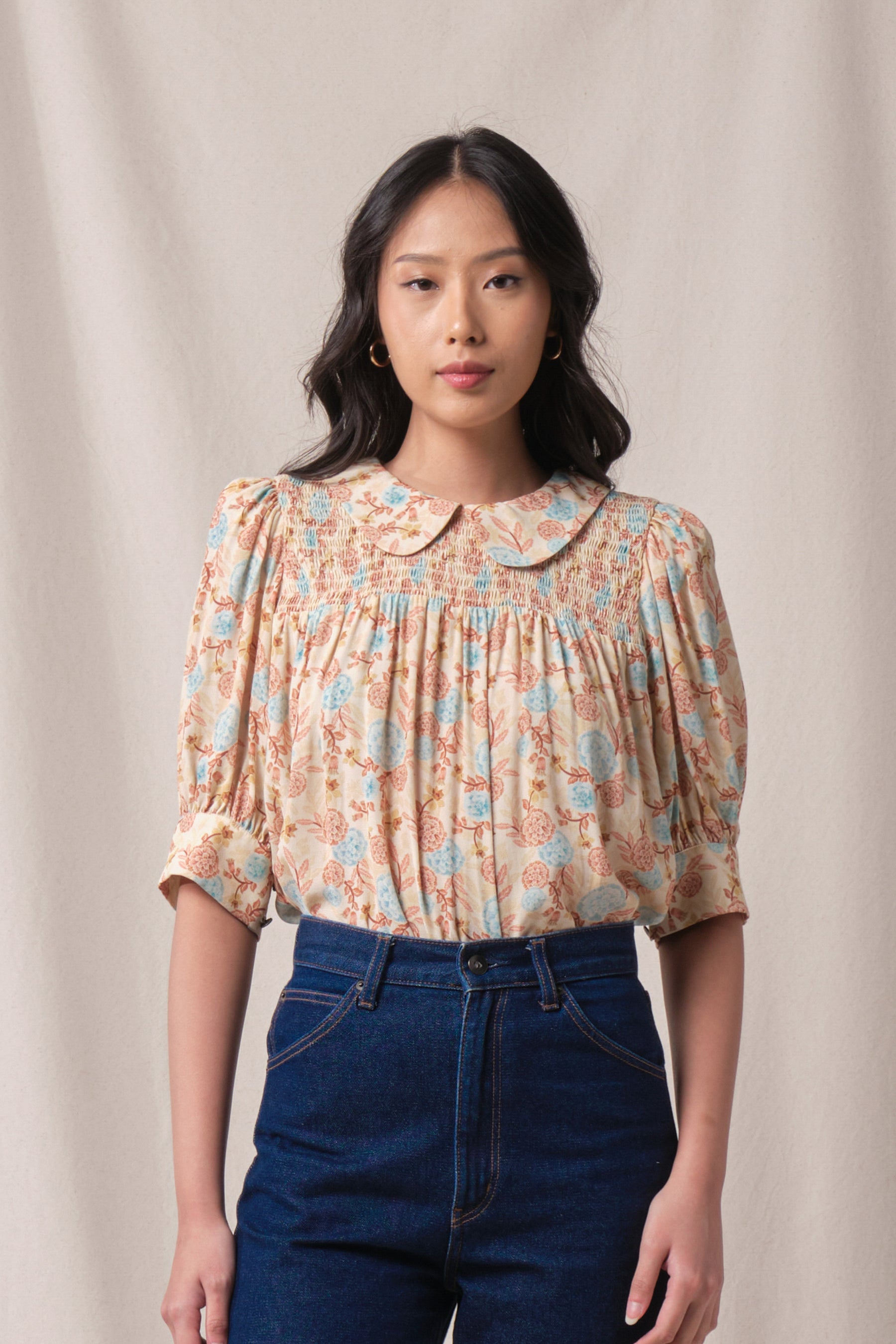 WANDA Top in Beige Marigold