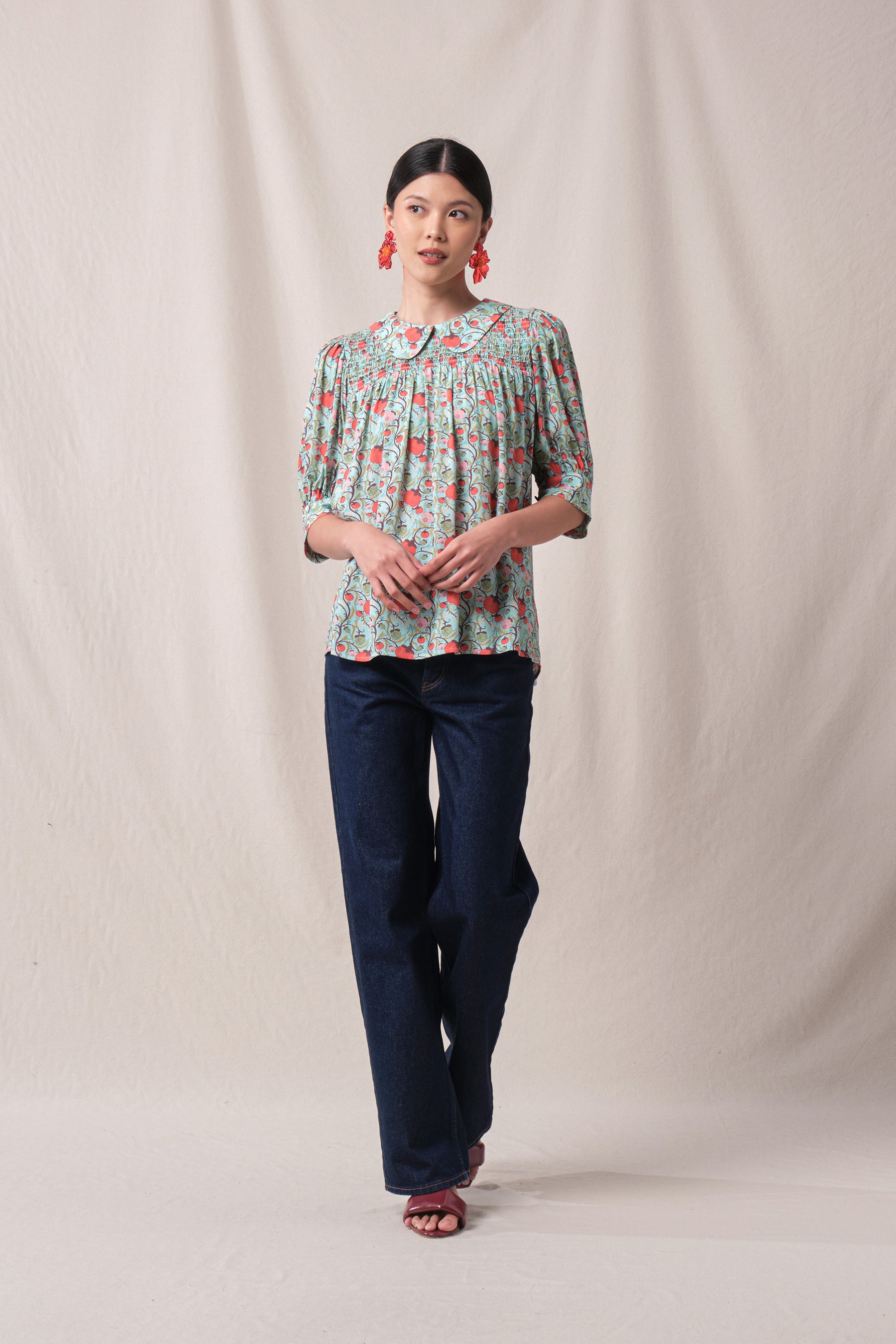 WANDA Top in Mint Manggis