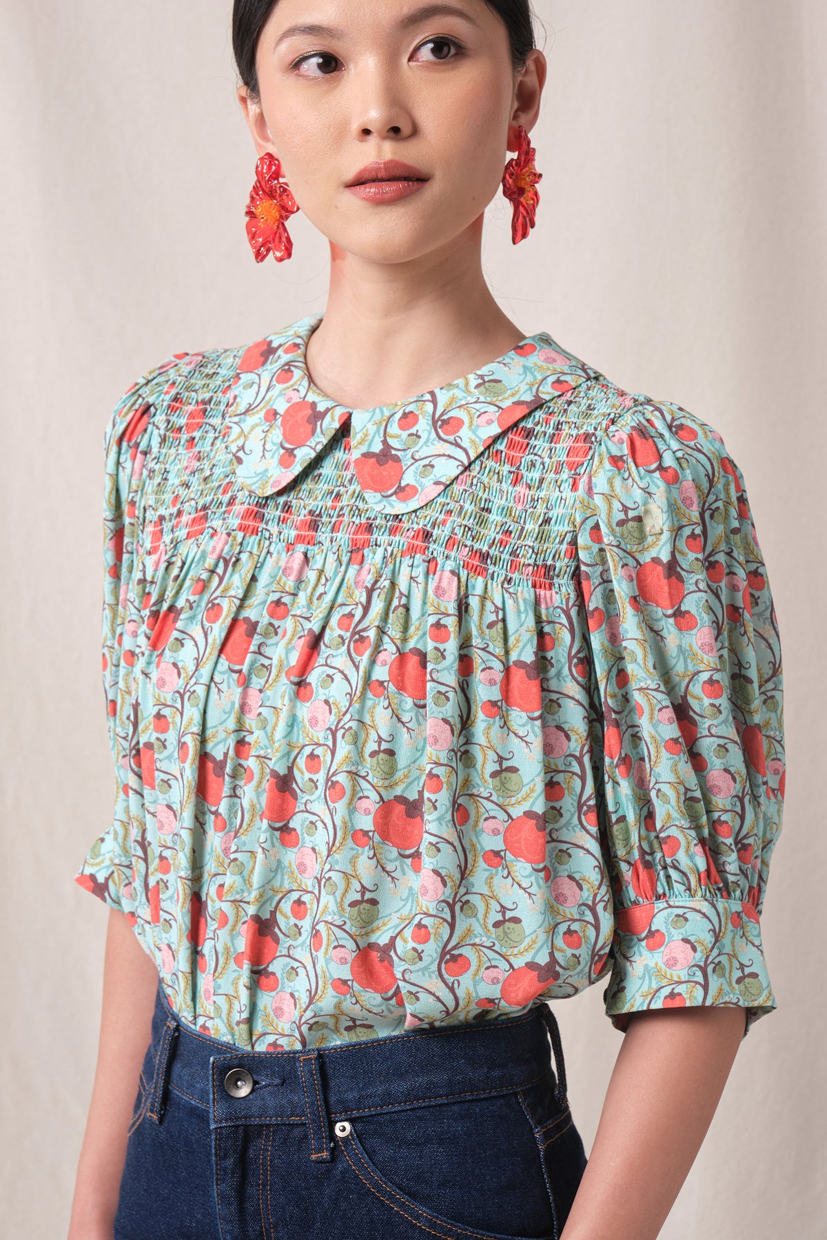 BUNDLING: Wanda Top In Mint Manggis and Mira Skirt in Mint Manggis