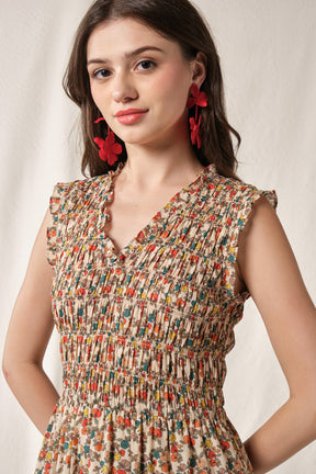 WILLOW Dress in Beige Telang
