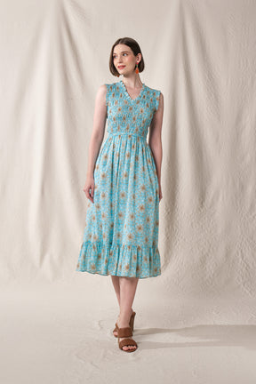 WILLOW Dress in Blue Mentari