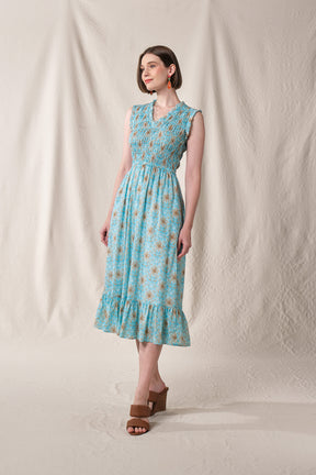 WILLOW Dress in Blue Mentari