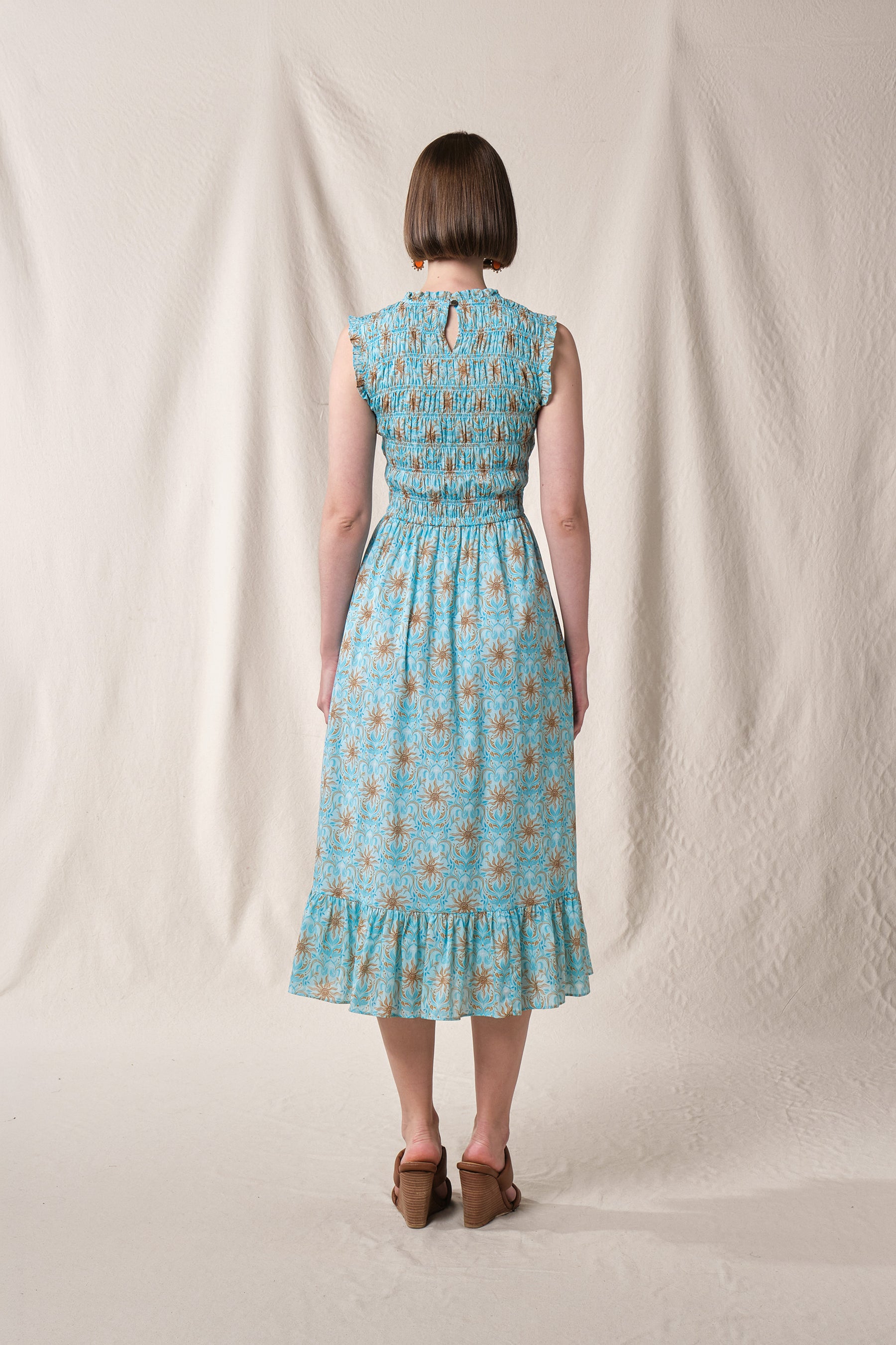 WILLOW Dress in Blue Mentari