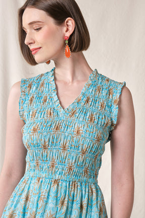 WILLOW Dress in Blue Mentari