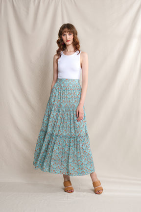 WINNIE Skirt in Blue Areca