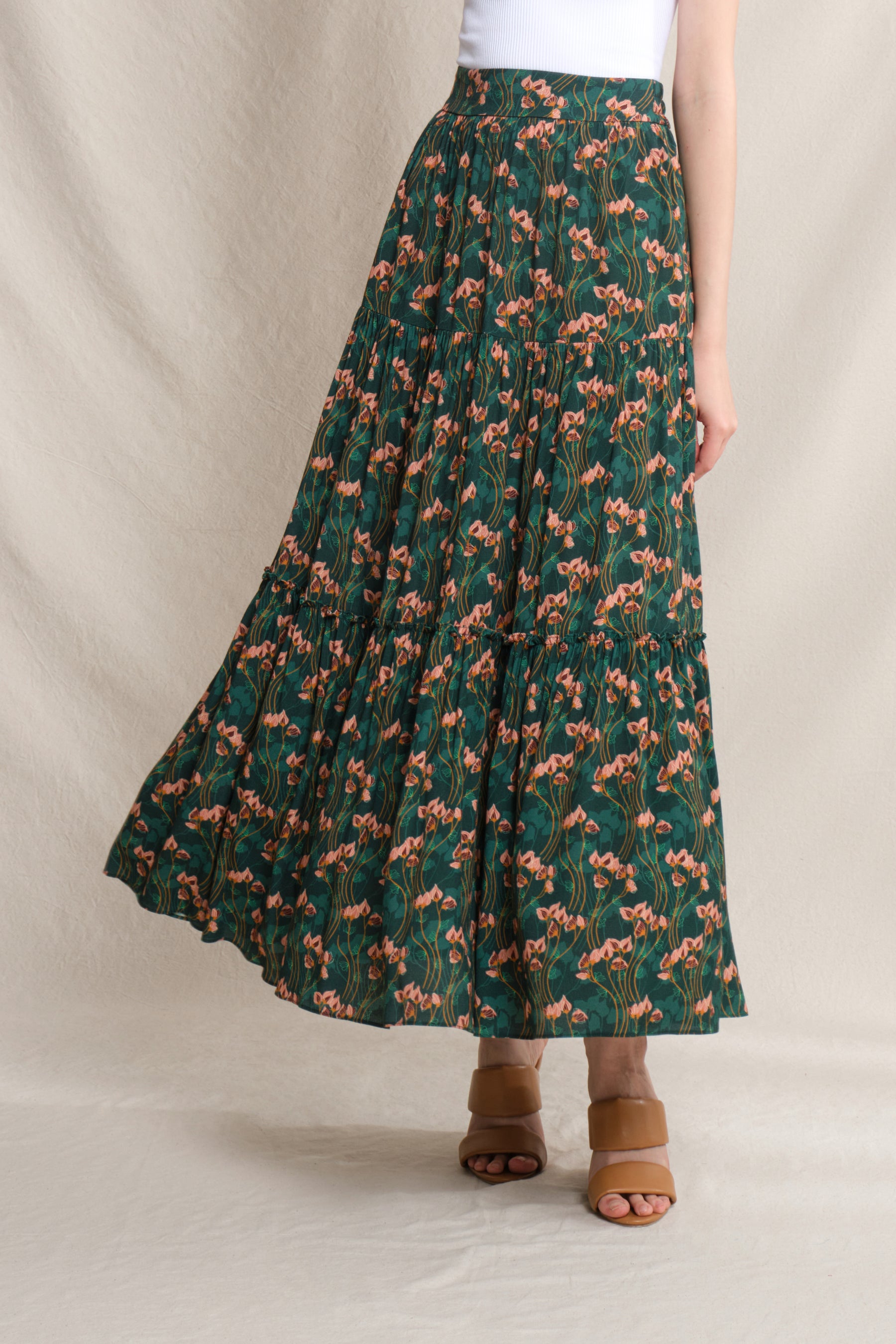 WINNIE Skirt in Emerald Cassia