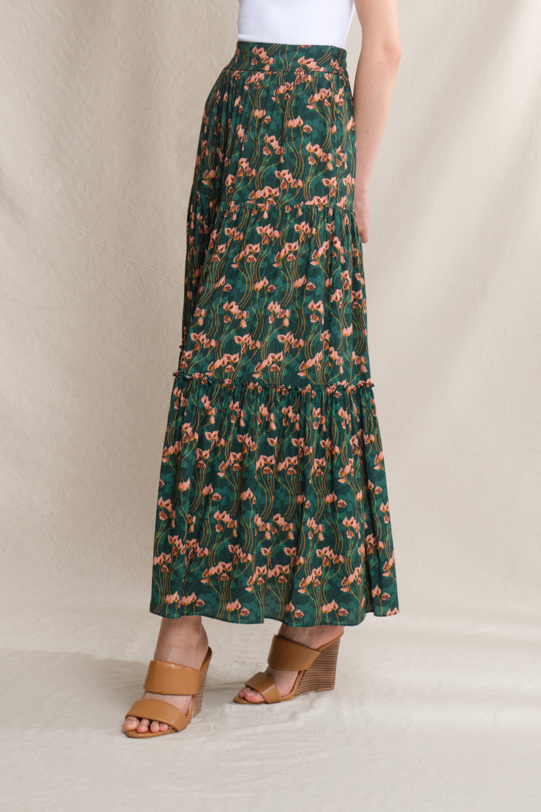 WINNIE Skirt in Emerald Cassia