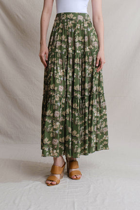 WINNIE Skirt in Green Pepaya