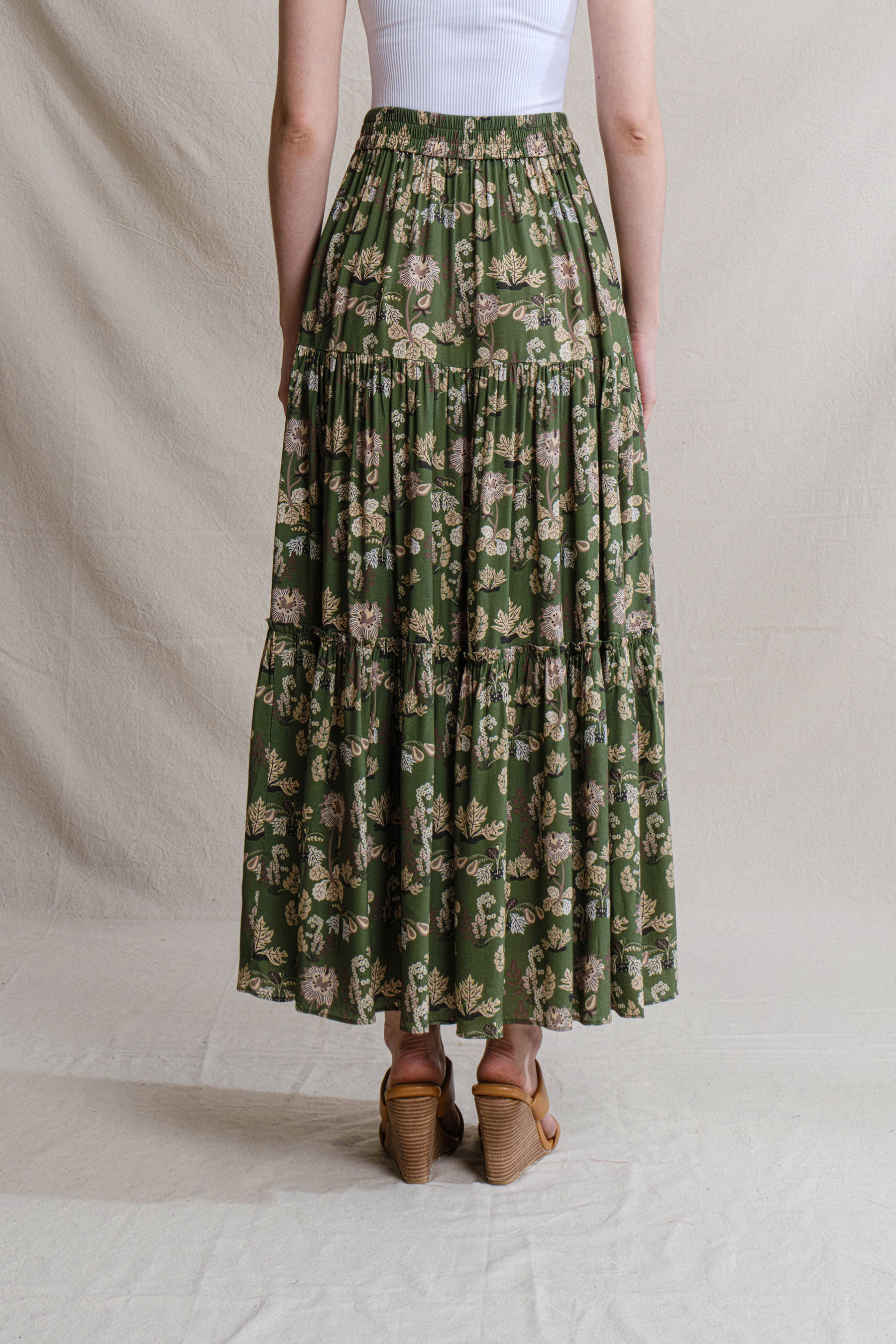 WINNIE Skirt in Green Pepaya