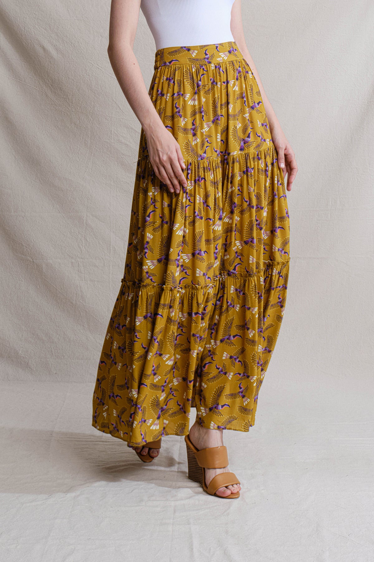 WINNIE Skirt in Yellow Julang