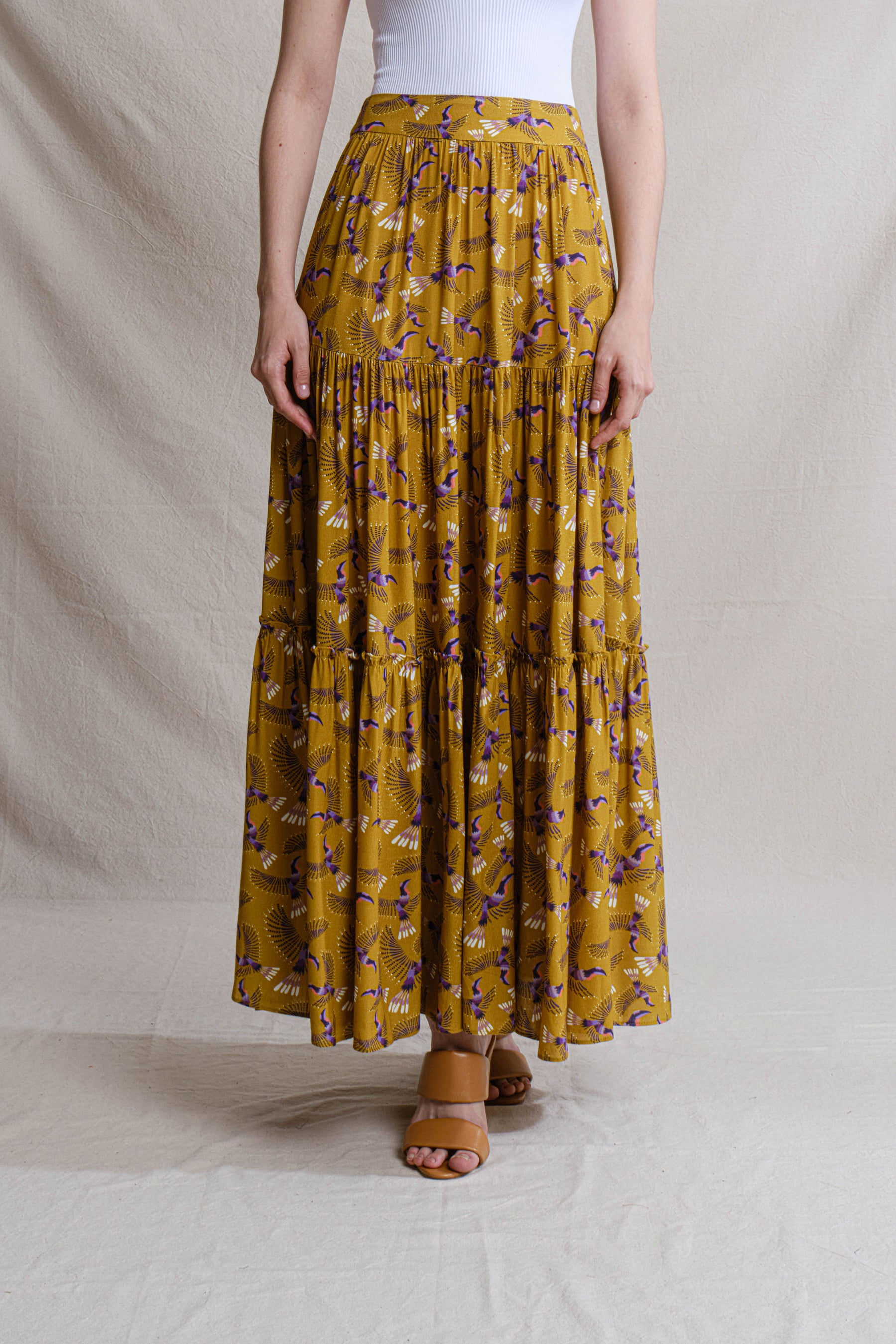 WINNIE Skirt in Yellow Julang