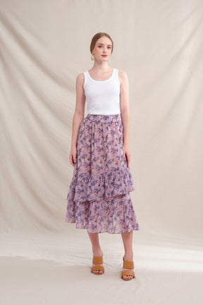 YARA Skirt in Lavender Ashar