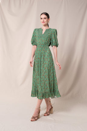YONA Dress in Green Kelana