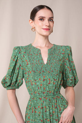 YONA Dress in Green Kelana