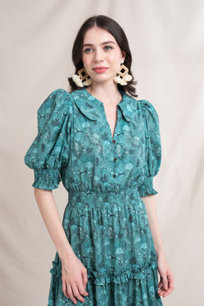 ZETA Dress in Blue Minanga