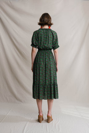 ZOE Dress in Green Kuda