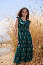 DANIELLE Dress in Green Mamuli