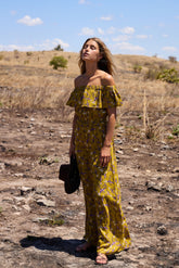 RENATA Dress in Yellow Julang