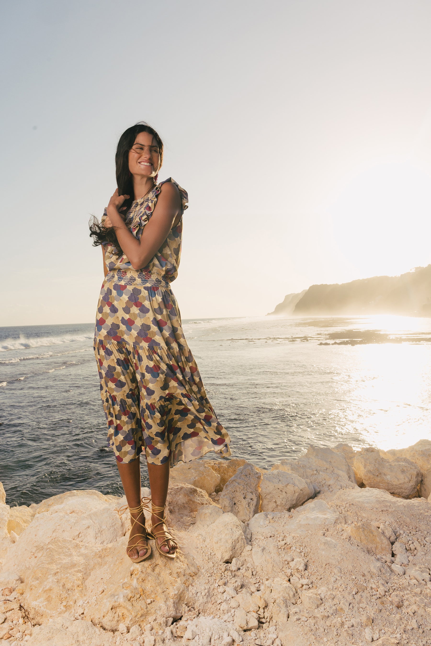 CHITA Skirt in Beige Kepah