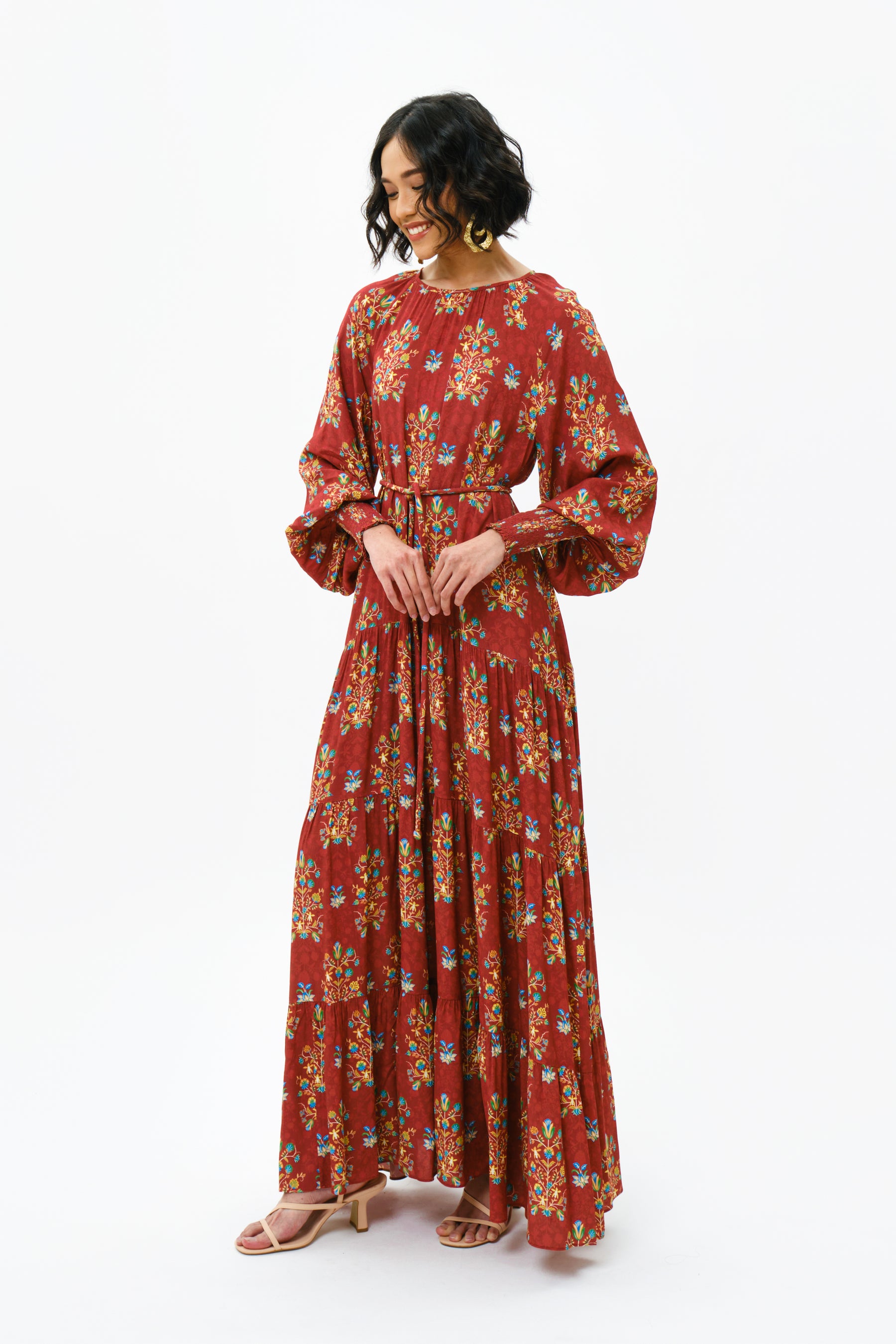 ARUNI Dress in Red Anggrek