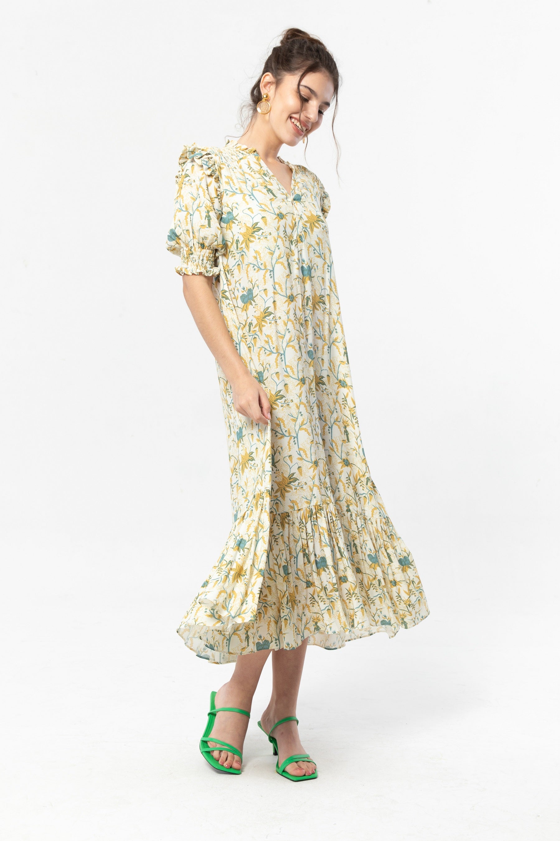HELENA Dress in Yellow Spices